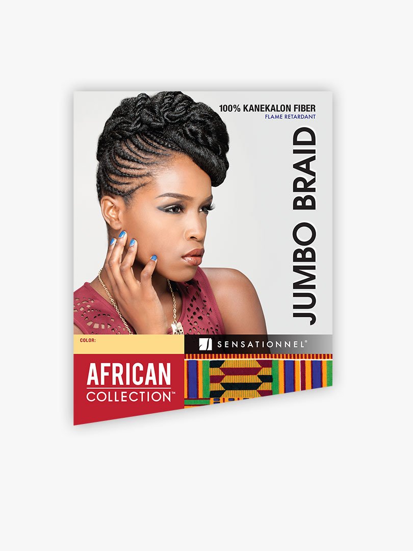 Sensationnel African Collection Jumbo Braid Pre Stretched X Pression Hair  6x 58” ( 2 Dark Brown ) 
