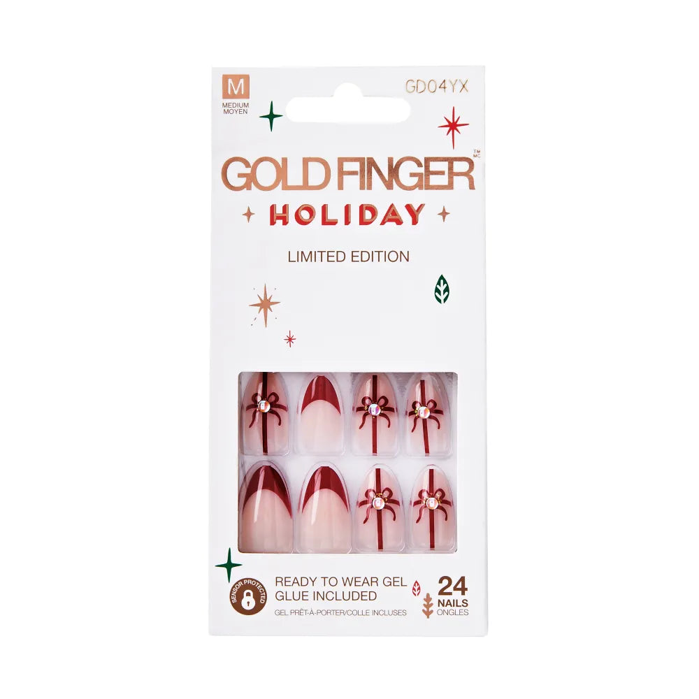 KISS GoldFinger Holiday Limited Edition Nails