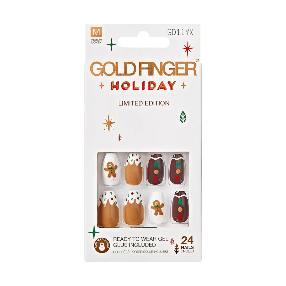 KISS GoldFinger Holiday Limited Edition Nails