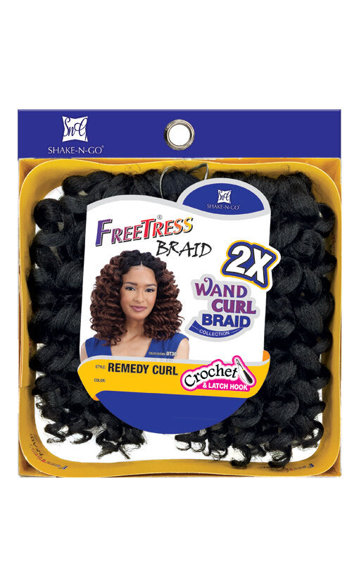 Freetress remedy 2025 curl crochet hair