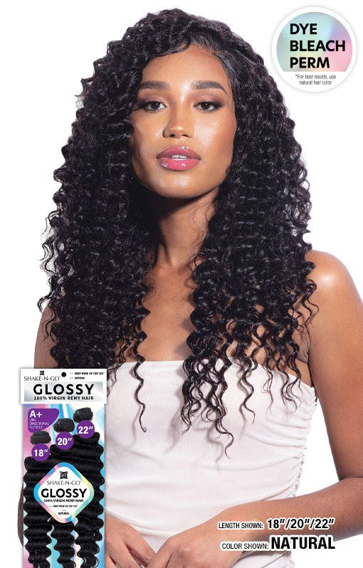 Shake N Go Glossy 100% Virgin Remy Hair Weave - DEEP WAVE