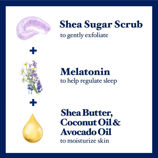 Dr. Teal’s Shea Sugar Scrub - Melatonin