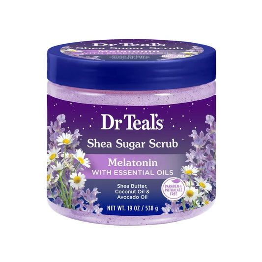 Dr. Teal’s Shea Sugar Scrub - Melatonin