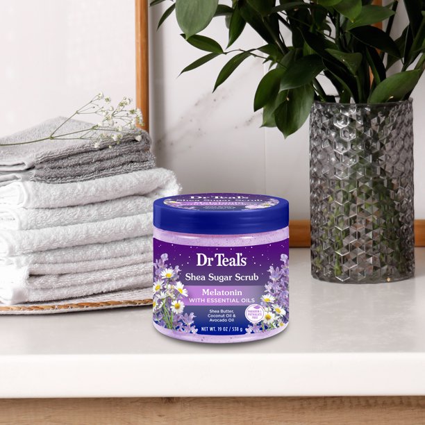 Dr. Teal’s Shea Sugar Scrub - Melatonin