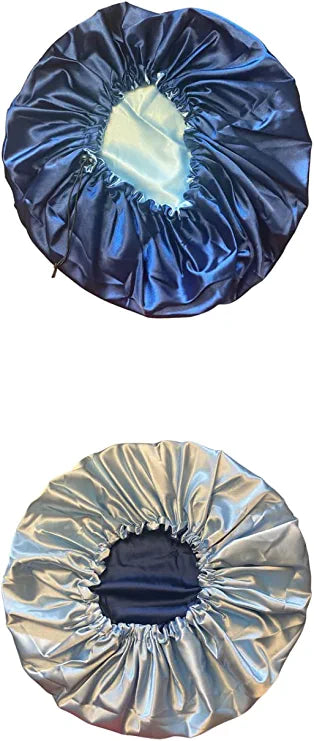 Envy Us Hair Satin Bonnet with Adjustable Drawstring - Double Layered - Sleeping Cap for Curly Hair, Natural Hair - Jumbo